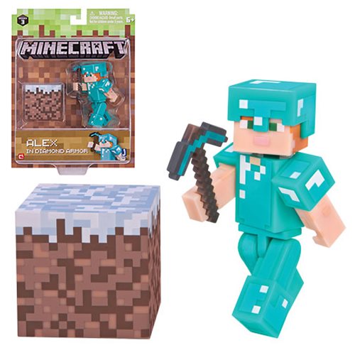 Minecraft Series 3 Alex with Diamond Armor Figure Pack
